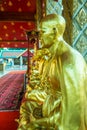 Kruba Srivichai statue at Phrathat Hariphunchai temple Royalty Free Stock Photo