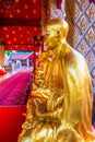 Kruba Srivichai statue at Phrathat Hariphunchai temple Royalty Free Stock Photo