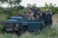Truck full of photographers on Kruger national park, South Africa