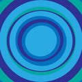 Blue and green concentric circles abstract background Royalty Free Stock Photo