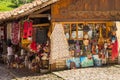 Traditional Ottoman market in Kruja, birth town of National Hero Skanderbeg, Albania. Royalty Free Stock Photo