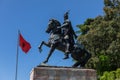 Kruja, Kroja, Kruja, Kruj, KrujÃÂ« - Skenderbeg statue on horse in town north central Albania