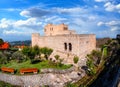 The Kruje fortress in the city of Kruje, Albania Royalty Free Stock Photo
