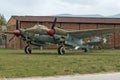 KRUMOVO, PLOVDIV, BULGARIA - 29 APRIL 2017: Bomber Tupolev Tu-2 in Aviation Museum near Plovdiv Airport