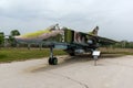 KRUMOVO, PLOVDIV, BULGARIA - 29 APRIL 2017: Fighter-Bomber Mikoyan-Gurevich MiG-23 in Aviation Museum near Plovdiv Airport