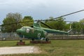 KRUMOVO, PLOVDIV, BULGARIA - 29 APRIL 2017: helicopter Mi 2 in Aviation Museum near Plovdiv Airport