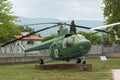 KRUMOVO, PLOVDIV, BULGARIA - 29 APRIL 2017: helicopter Mi 1 in Aviation Museum near Plovdiv Airport