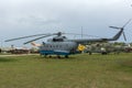 KRUMOVO, PLOVDIV, BULGARIA - 29 APRIL 2017: Transport helicopter Mil Mi-8 in Aviation Museum near Plovdiv Airport