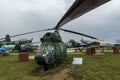 KRUMOVO, PLOVDIV, BULGARIA - 29 APRIL 2017: Transport helicopter Mil Mi-8 in Aviation Museum near Plovdiv Airport