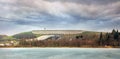 Panoramic view of Kruonis Pumped Storage Plant in Lithuania