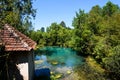 Krupaj vrelo a natural water well in Serbia Royalty Free Stock Photo