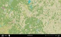 Krupki District, Belarus. Topographic Humanitarian Royalty Free Stock Photo