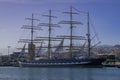 Krusenstern four-masted barque, Russian sail training ship Royalty Free Stock Photo