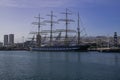 Krusenstern four-masted barque, Russian sail training ship Royalty Free Stock Photo