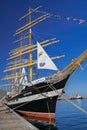 Krusenstern four-masted barque, Russian sail training ship Royalty Free Stock Photo