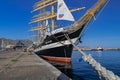 Krusenstern four-masted barque, Russian sail training ship Royalty Free Stock Photo