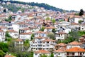 KRUSEVO , MACEDONIA - MAY 5, 2019: Wiev of a city of Krushevo in cental North Macedonia, Balkans