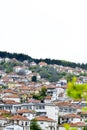 KRUSEVO , MACEDONIA - MAY 5, 2019: Wiev of a city of Krushevo in cental North Macedonia, Balkans