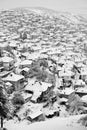 Krushevo, Macedonia, in winter Royalty Free Stock Photo