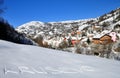 Krushevo village in winter Royalty Free Stock Photo