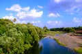 Krushna river at Arale, Satara, Maharashtra, India Royalty Free Stock Photo