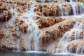 Krushuna waterfalls, Bulgaria close-up view Royalty Free Stock Photo