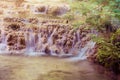 Krushuna waterfalls, Bulgaria close-up view Royalty Free Stock Photo