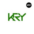 KRY Logo Letter Monogram Design Royalty Free Stock Photo