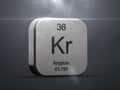 Krypton element from the periodic table Royalty Free Stock Photo