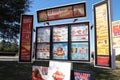 Krystal Burger drive thru menu with prices