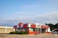 Krystal fast food restaurant exterior corner view