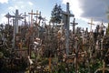 Kryziu kalnas the Hill of Crosses in Lithuania Royalty Free Stock Photo