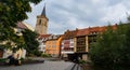 KrÃÂ¤merbrÃÂ¼cke Merchants` bridge in Erfurt Royalty Free Stock Photo
