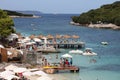 Ksamil beach, Albania, Thursday 31 August 2023 Exploring three islands beaches on foot walking on blue lagoon private paradise