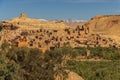 Ksar Ait Ben haddou, old Berber adobe-brick village or kasbah. Ouarzazate, Draa-Tafilalet, Morocco, North Africa.