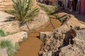 Ksar Ait Ben haddou, old Berber adobe-brick village or kasbah. Ouarzazate, Draa-Tafilalet, Morocco, North Africa. Royalty Free Stock Photo