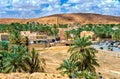 Ksar Bounoura, an old town in the M`Zab Valley in Algeria Royalty Free Stock Photo