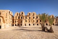 Ancient fortified Berber granary at Ksar Ouled Soltane, that was used as a set for the Star Wars movie, The Phantom Menace Royalty Free Stock Photo