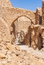 Ancient fortified Berber granary at Ksar Ouled Soltane, that was used as a set for the Star Wars movie, The Phantom Menace Royalty Free Stock Photo