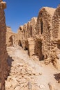 Ancient fortified Berber granary at Ksar Ouled Soltane, that was used as a set for the Star Wars movie, The Phantom Menace Royalty Free Stock Photo