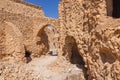 Ancient fortified Berber granary at Ksar Ouled Soltane, that was used as a set for the Star Wars movie, The Phantom Menace Royalty Free Stock Photo