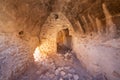 Ancient fortified Berber granary at Ksar Ouled Soltane, that was used as a set for the Star Wars movie, The Phantom Menace Royalty Free Stock Photo