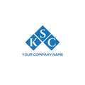 KSC letter logo design on white background. KSC creative initials letter logo concept. KSC letter design.KSC letter logo design on Royalty Free Stock Photo