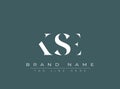 KSE abstract letter logo design Royalty Free Stock Photo