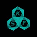 KSF creative minimalist letter logo. KSF unique vector initials alphabet letter logo design Royalty Free Stock Photo
