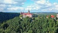 Ksiaz - a historic castle in the castle complex. Famous touristic landmark. Close to castle