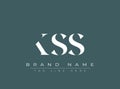 KSS abstract letter logo design Royalty Free Stock Photo