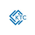 KTC letter logo design on white background. KTC creative circle letter logo concep Royalty Free Stock Photo