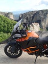 KTM 1050 Adventure at Meteora, Northern Greece.