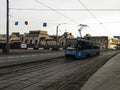 KTM-19 Annushka tramway in Dubininskaya street.